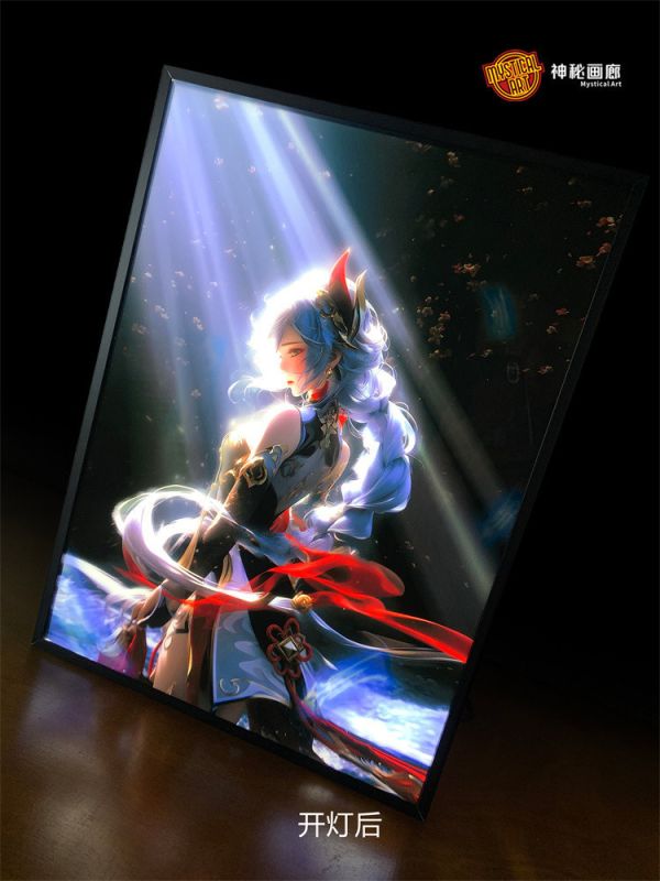 【海外代購】神秘畫廊 Desktop Art系列06 光芒申鶴 裝飾畫01 