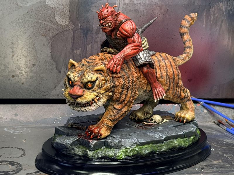 【海外代購】BIHS 桌面級劍風傳奇圖鑑第五彈 DAKA與老虎 