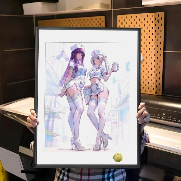 【海外代購】皇呱  《護士小姐》葬送的芙莉蓮裝飾畫 午睡毯 地毯 