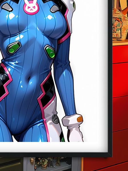 【海外代購】巴洛克 《綾波麗DVA》EVA新世紀福音戰士Asuka初號機守望先鋒動漫裝飾畫冰箱貼