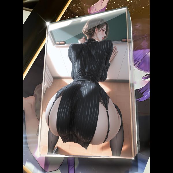 【海外代購】阿喵畫社 第七十一彈動漫卡磚橘真夜純享款 壓克力加厚紀念收藏磚卡磚 護腕滑鼠墊 