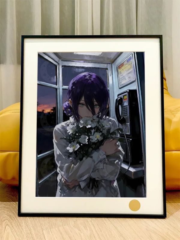 【海外代購】星空 《電話亭蕾塞》Chainsaw Man電鋸人Reze裝飾畫 