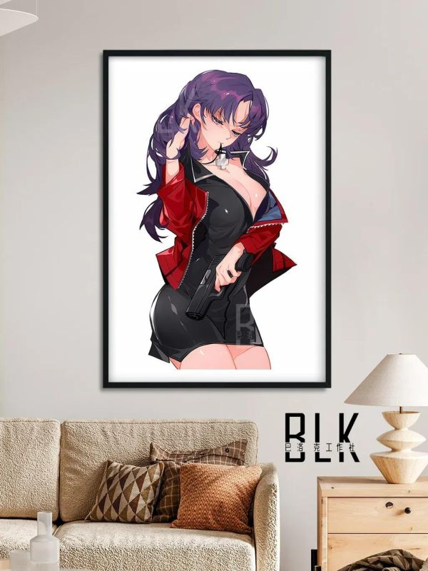 【海外代購】巴洛克《閉眼EVA系列》新世紀福音戰士裝飾畫冰箱貼 