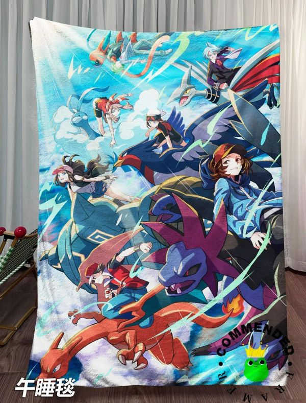 【海外代購】皇呱 《少年與寶可夢》寶可夢裝飾畫 午睡毯 地毯 