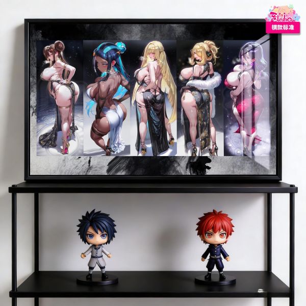 【海外代購】阿喵畫社 禦姐華姿五重奏系列三寶可夢旗袍 新品8k全景高清裝飾畫 滑鼠墊 