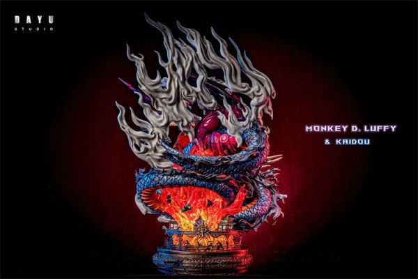 【台灣現貨】DAYU 尼卡路飛vs百獸凱多 Monkey D. Luffy 橘紅凱多 S+大比例 