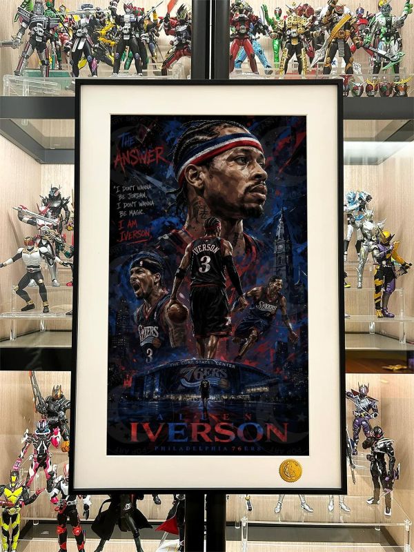 【海外代購】星空 《王朝-艾弗森》Iverson答案費城76人nba裝飾畫 