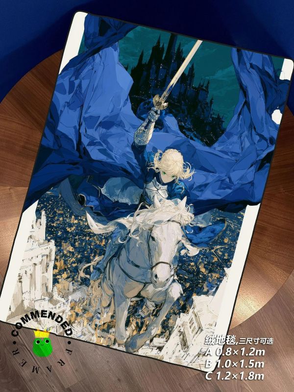 【海外代購】皇呱 《吾王降臨》Fate吾王Saber吾王降臨裝飾畫 午睡毯 地毯 
