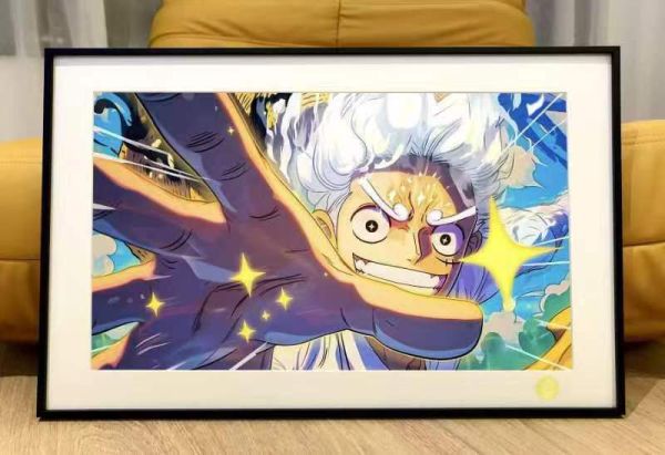 【海外代購】星空《閃耀尼卡路飛》海賊王五檔航海王onepiece裝飾畫 