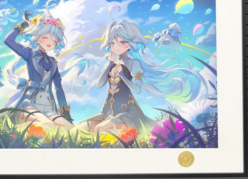 【海外代購】H2 《原神水神》芙寧娜芙卡洛斯裝飾畫 