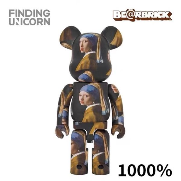 【海外代購】BE@RBRICK 珍珠女孩 1000% 積木熊 01 