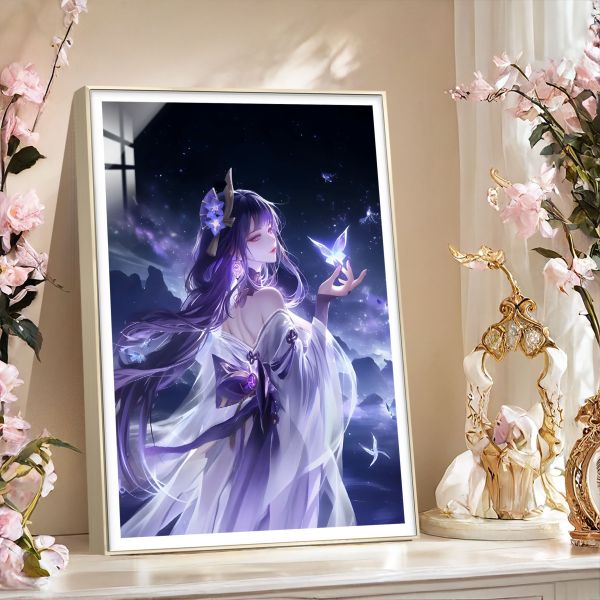 【海外代購】阿喵畫社 星海 雷電將軍 原神12k超清裝飾畫 