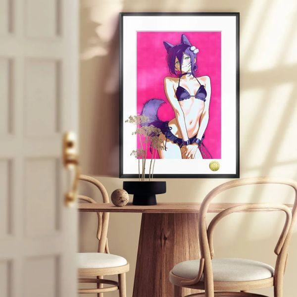 【海外代購】皇呱 《貓女蕾塞》電鋸人Reze同人周邊裝飾畫 午睡毯  地毯 