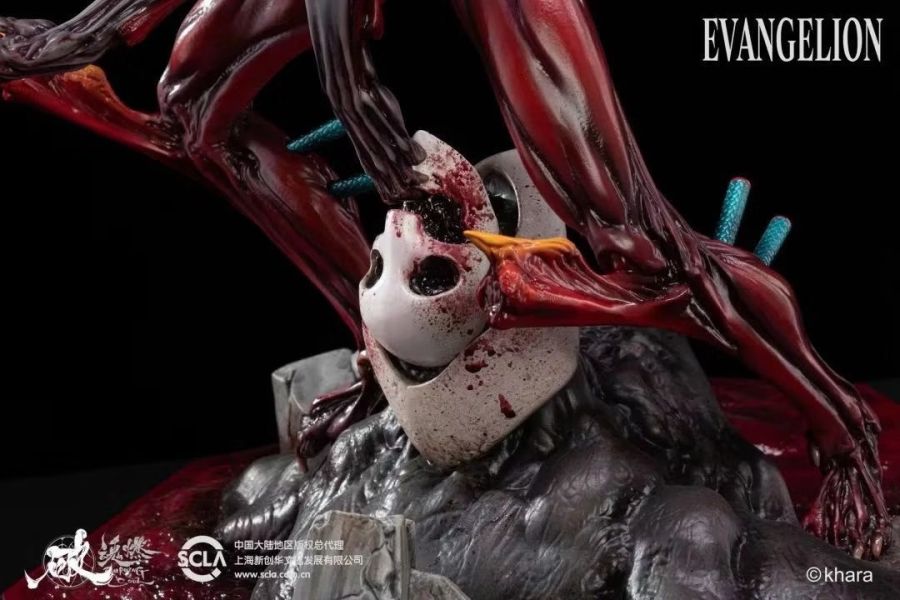 【海外現貨】末那魂燃 《EVANGELION-02》EVA2號機獸化形態藝術雕像 