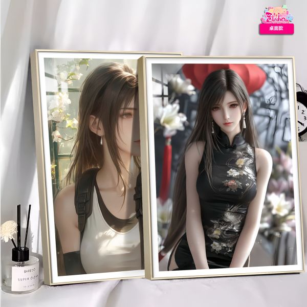 【海外代購】阿喵畫社 旗袍 蒂法 最終幻想12k超清裝飾畫 