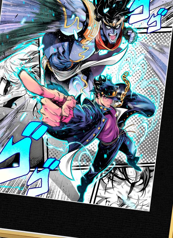 【海外代購】千鳥社 《星辰之拳》 JOJO的奇妙冒險空條承太郎星塵鬥士白金之星午睡毯地毯裝飾畫 