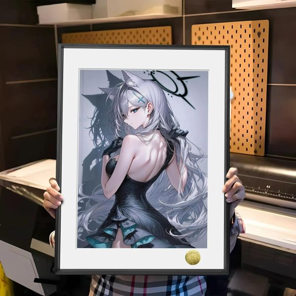 【海外代購】皇呱 《月落白狐》蔚藍檔案砂狼白子裝飾畫 午睡毯 地毯 