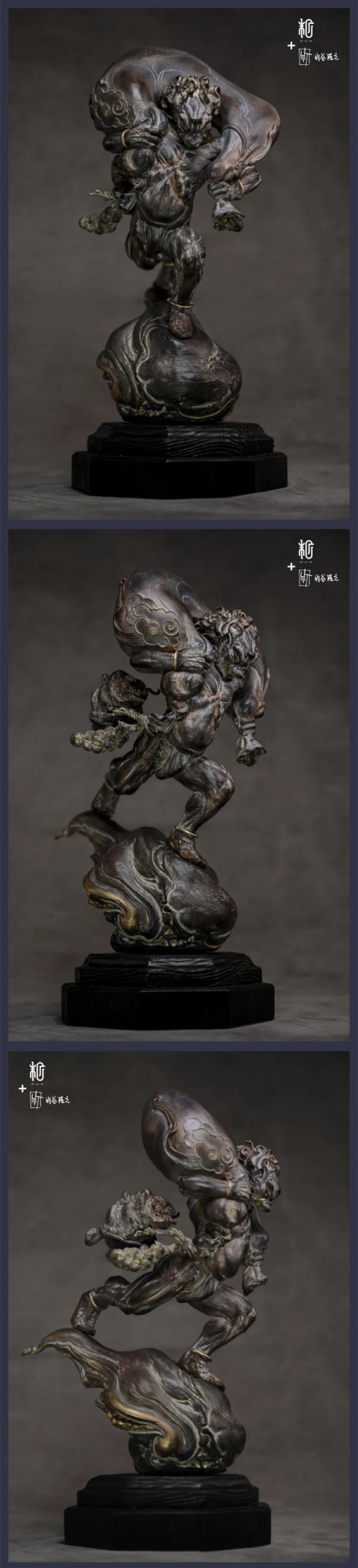 【海外代購】【28CM】末那末匠丨竹谷隆之《FUJIN》青銅版原色樹脂版仿木色 