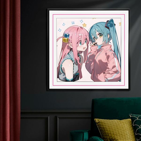 【海外代購】千鳥社 初音未來波奇醬孤獨搖滾公主殿下午睡毯地毯裝飾畫 