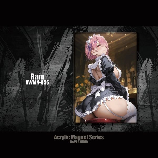 【海外代購】黑白畫映 B&W Studio Ram拉姆亞克力冰箱貼 BWMN-056 