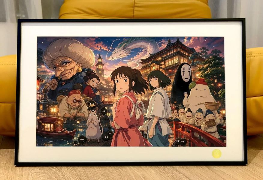 【海外代購】星空 《千與千尋大合集》神隱少女宮崎駿裝飾畫 