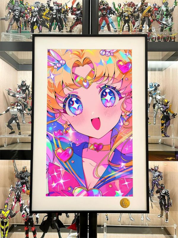 【海外代購】星空 《星光美少女》水手月亮倩妮迪公主裝飾畫 