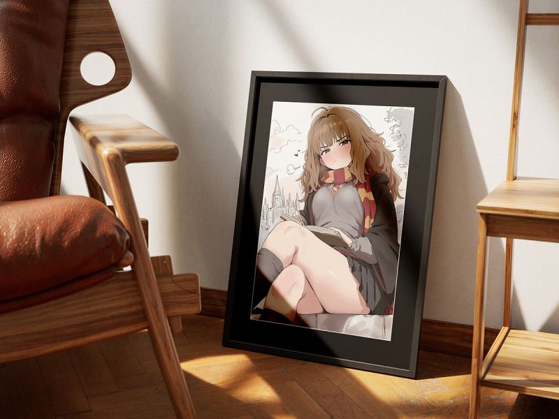 【海外代購】千鳥社 《妙麗單人》 妙麗哈利波特葛萊分多霍格華茲魔法午睡毯地毯裝飾畫 午睡毯 地毯