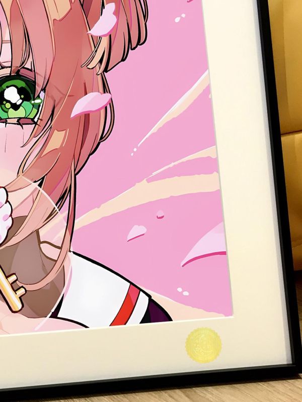 【海外代購】星空 《魔法鑰匙》庫洛牌知世魔卡少女櫻小可百變小櫻木之本櫻魔法使動漫裝飾畫 