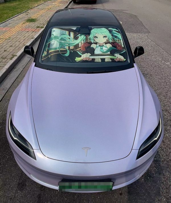 【海外代購】千鳥社 汽車前擋遮陽 初音未來miku公主殿下 可愛二次元 汽車遮陽防曬 