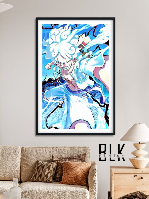 【海外代購】巴洛克《尼卡路飛》草帽小子魯夫薩博艾斯四皇五檔luffy海賊王onepiece動漫裝飾畫冰箱貼 