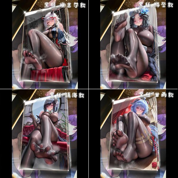 【海外代購】阿喵畫社 第六十一彈動漫卡磚人氣角色黑絲 壓克力加厚紀念收藏磚 