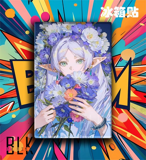 【海外代購】巴洛克 《花芙莉蓮》葬送的芙莉蓮Frieren菲倫Fern動畫裝飾畫冰箱貼 