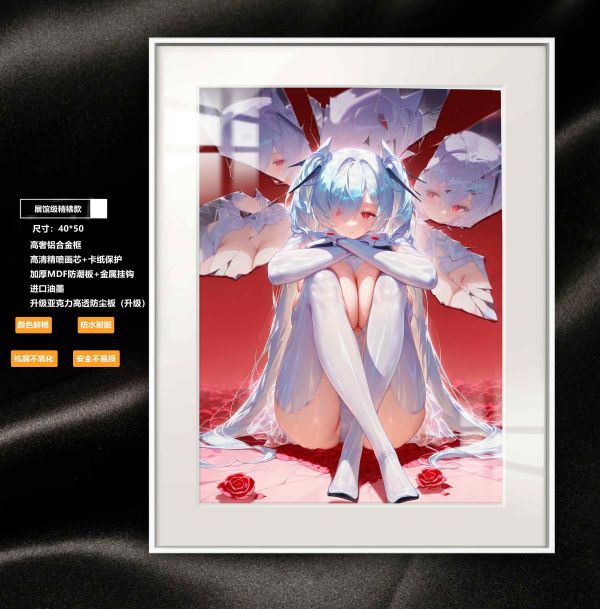 【海外代購】阿喵畫社 勝利女神 破碎 灰姑娘 展館級8k超清精裱畫 午睡毛毯 書桌掛毯 冰箱貼 