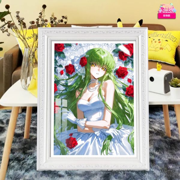 【海外代購】阿喵畫社 薔薇 婚紗cc 珍珠款館藏級8k精裱畫 