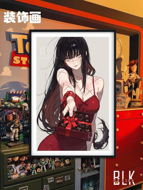 【海外代購】巴洛克 《三鷹朝巧克力》電鋸人裝飾畫冰箱貼 