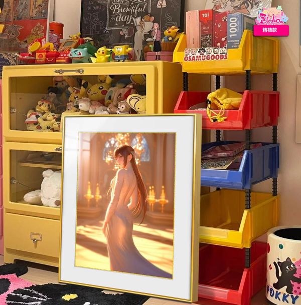 【海外代購】阿喵畫社 展館級 命運石之門 晚宴 牧瀨紅莉棲 8k超清精裱畫 