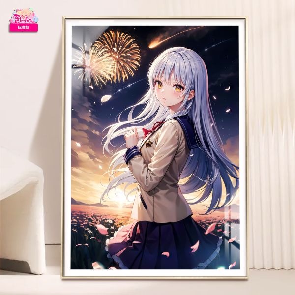 【海外代購】阿喵畫社 Angel Beats 煙火 立華奏 8k超大高清裝飾畫 