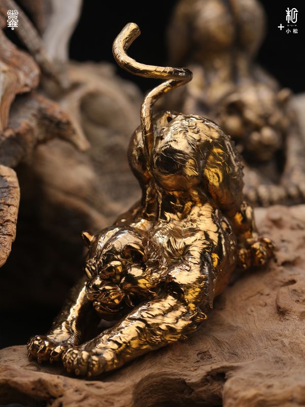 【預定】末那末匠 小松 瑞虎香插 香插鑄銅擺件 