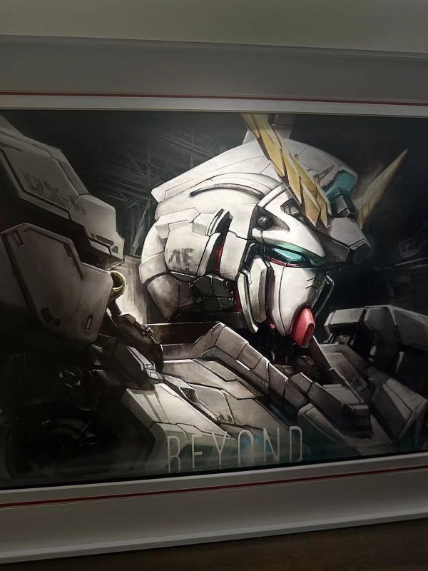 【海外代購】千鳥社 獨角獸鋼彈 RX-0機動戰士Gundam 裝飾畫 