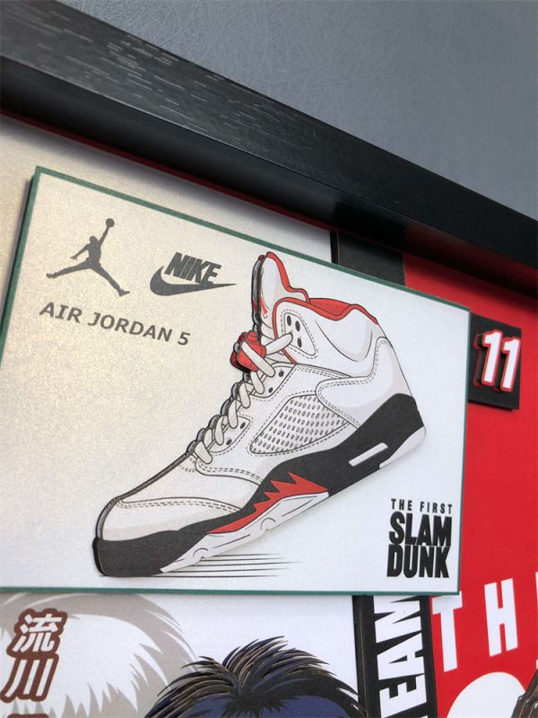 【海外代購】【45CM】凹凸Panda 灌籃高手《球員檔案系列》第二彈--流川楓 限量3D紙藝立體畫 