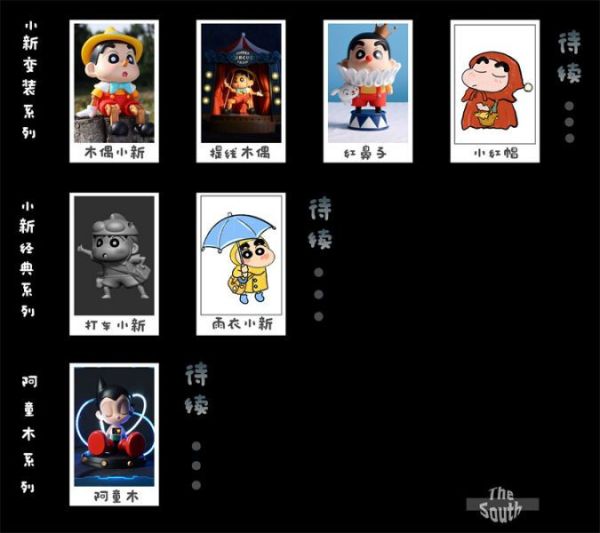 【海外代購】The South 提線木偶X蠟筆小新 