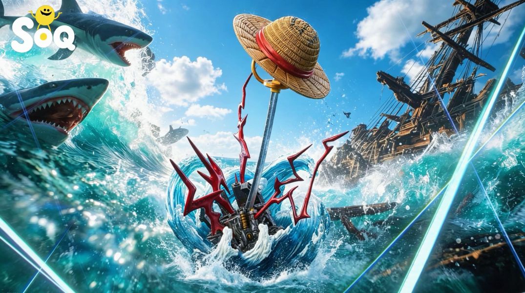 【預定】SOQ 海賊王武器擺件系列第一彈 香克斯的劍 