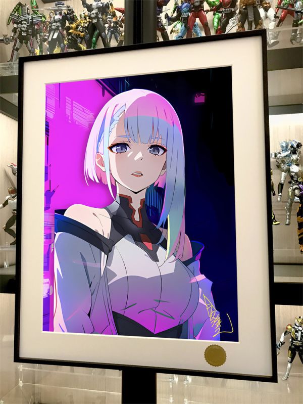 【海外代購】星空 露西 賽博龐克邊緣行者lucy月亮 裝飾畫 