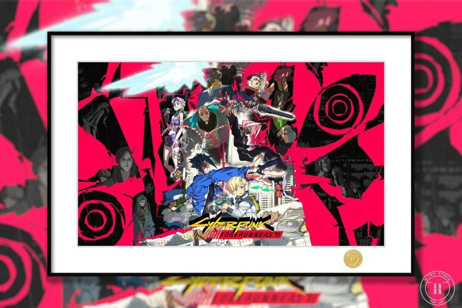 【海外代購】H2工作室 《賽博朋克邊緣行者2》塔莉亞D羅曼微克摩羯裝飾畫 