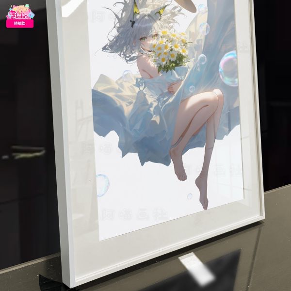 【海外代購】阿喵畫社 凱爾希 展館級8k收藏超清精裱畫 冰箱貼 