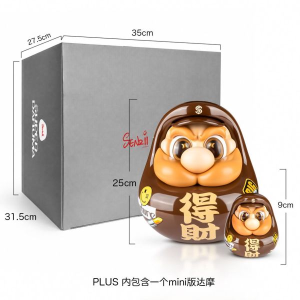 【預定】SENZII 千記 SuperDaruma 超級達摩 RICH PARK 富饒的樂園 SUPERDARUMA vol.08 Neo sancai奢三財NO.3《得財》 