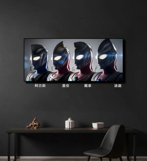 【海外代購】千鳥社 《平成奧特曼第二彈》人間體聲優演員簽名鼠標墊裝飾畫 