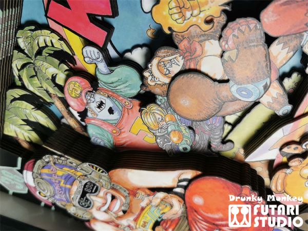 【海外代購】【45/56CM】瑞文 十人草帽團 立體畫01 