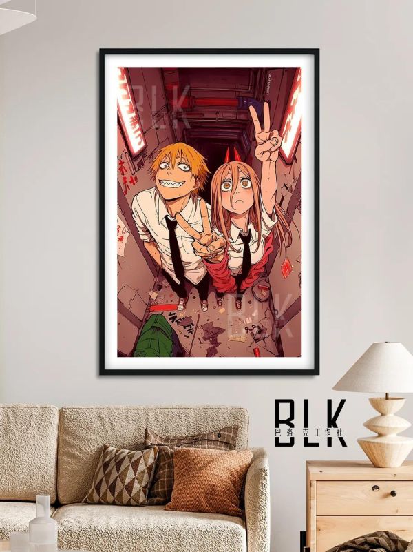 【海外代購】巴洛克 《搞怪二人組》鏈鋸人蕾塞篇裝飾畫冰箱貼 