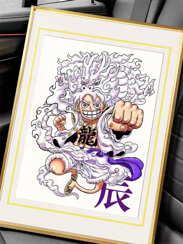 【海外代購】千鳥社 辰龍 新年龍年尼卡路飛五檔 裝飾畫 